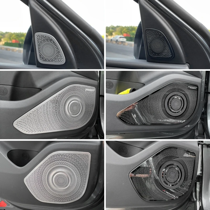 For Hyundai Tucson NX4 2021 2022 Accessories A Pillar Audio Loudspeaker Door Speaker Audio Loudspeaker Cover Trim