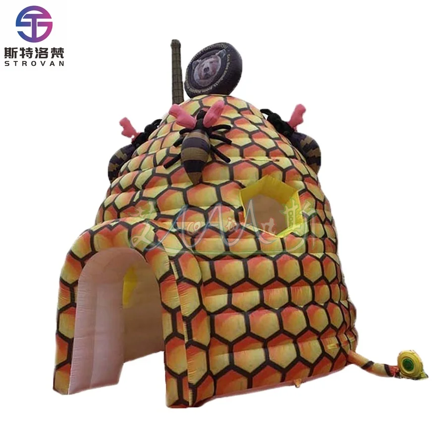 

STLF Custom Bee Tent Inflatable Apiary Dome with 2 Windows and a Door for Small Event or Party