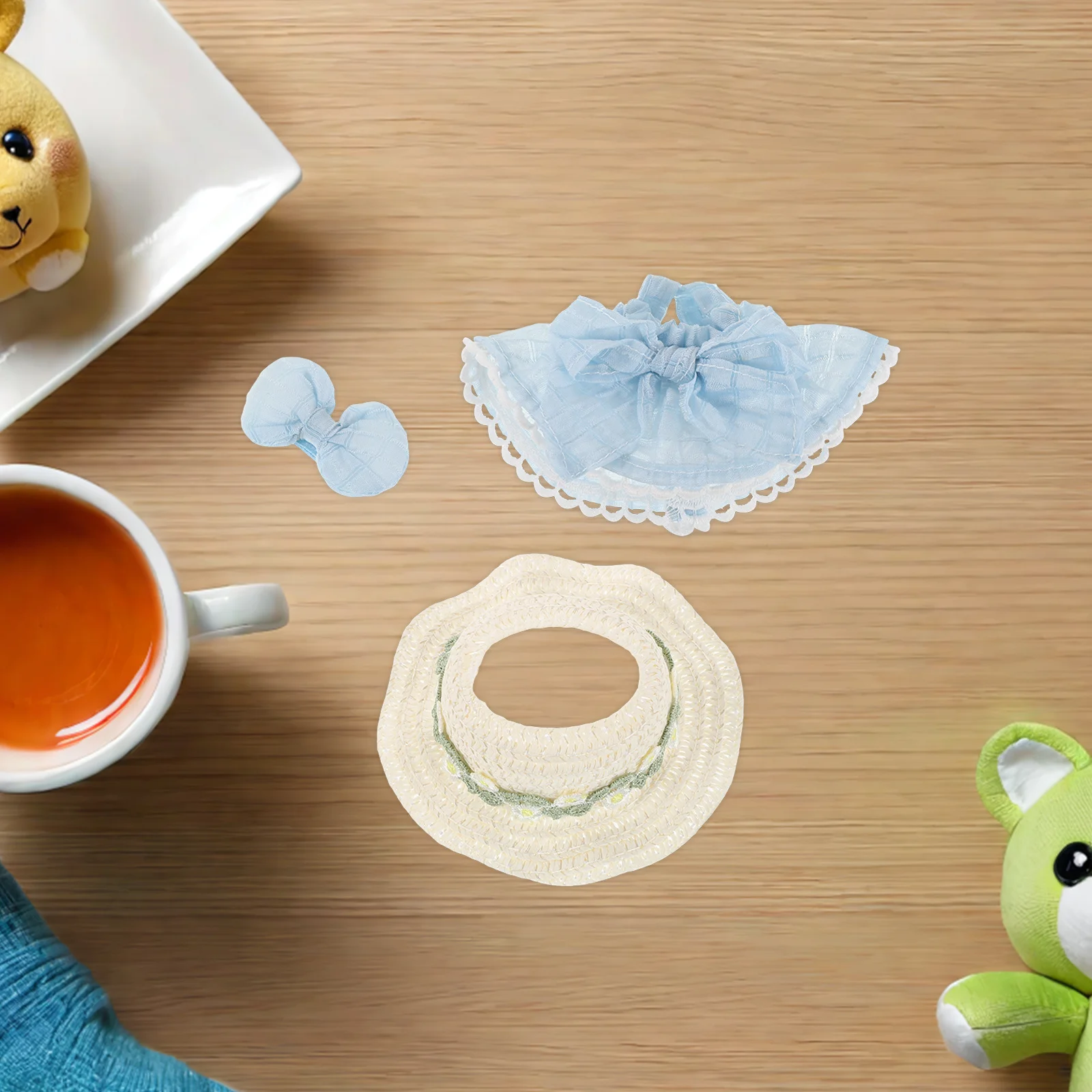 

1 комплект, аксессуары для миниатюрного наряда, юбка, мини-шляпы, шпилька, идеально подходит для 17 см, мини-домашнее платье, карнавальный костюм, креативный DIY