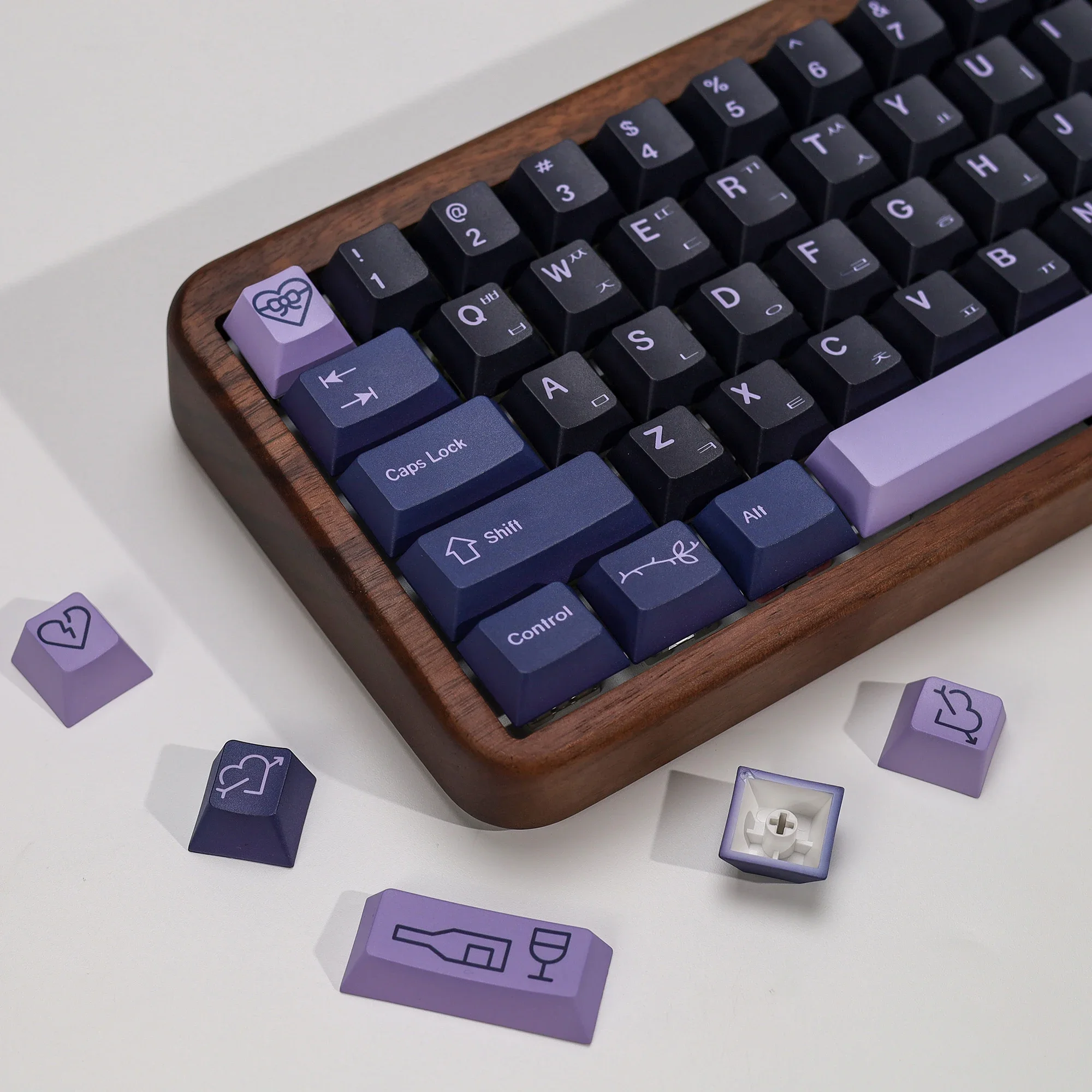 KBDiy GMK First Love Keycaps Korean Custom PBT Keycap Set Cherry Profile 143 Keys for Mechanical Keyboard Gaming MX Switches