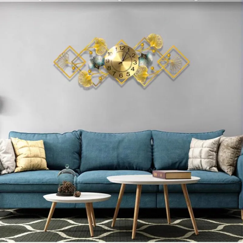 Металлические настенные часы для ресторана, скандинавское искусство, минималистичные, бесшумные, эстетические настенные часы, художественная роспись, Reloj De Pared, украшение для гостиной