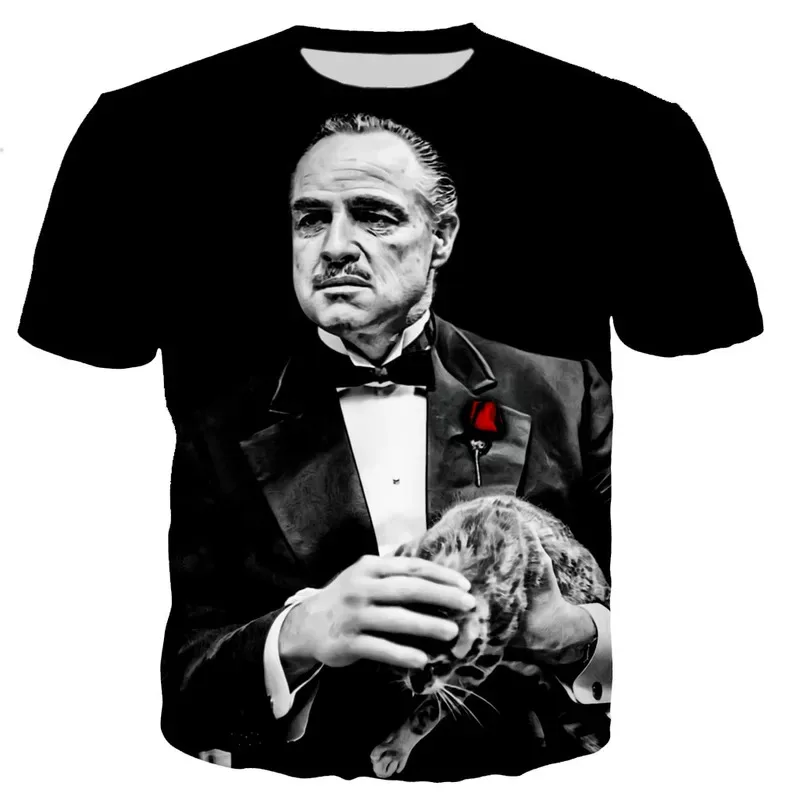 

2022 New Gangster Film The Godfather Men Women Fashion T-shirts Streetwear Casual Style Oversized T Shirt Dropshipping Tee Tops