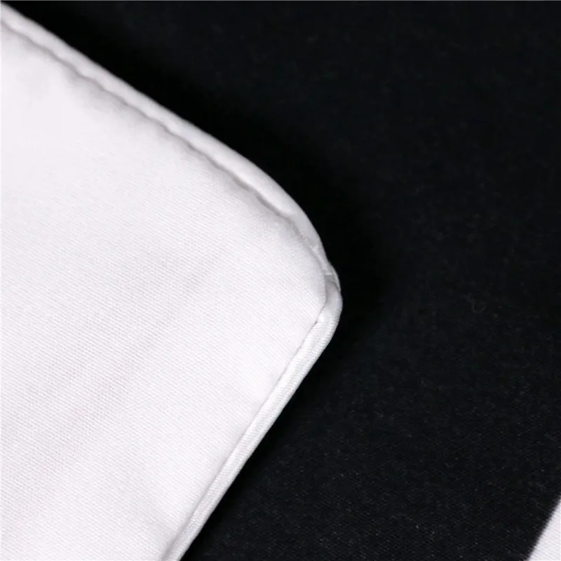 Ropa De Cama طقم سرير مقاس كينج أسود أبيض غطاء لحاف أكياسها Dekbedovertrek مجموعات 260x220 عشاق لها الجانب السرير