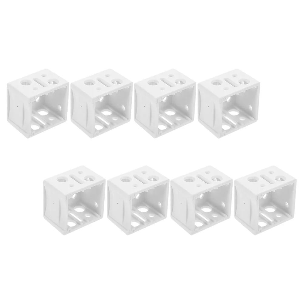 8 Pcs Window Blind Shutter Bracket Hold down Brackets for Blinds Holder Indoor Fixing White