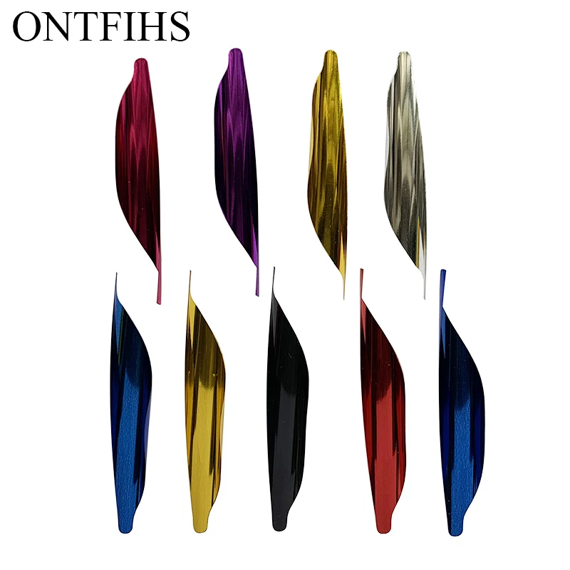 50 Pcs/Lot ONTFIHS New Archery Spin Vanes Spiral Feather Right Wing DIY Arrow Archery With Tape Arrow Accessories