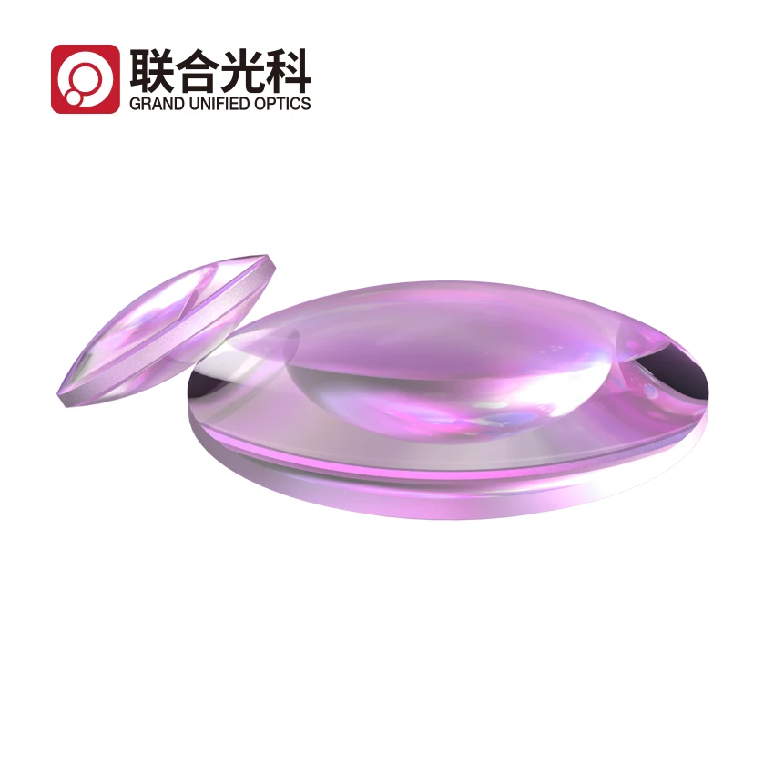 UV Fused Silica Quartz Glass Optical double convex Lens With AR Coating for telescope lens Dia 4mm to 16mm