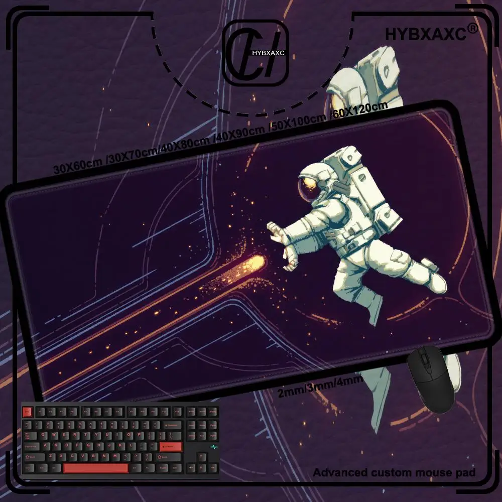

Cartoon Astronaut Mouse Pad Cute HD Desk Pad Extended Gaming Keyboard Mats Large 90x40cm XXL Gamer Mousepad
