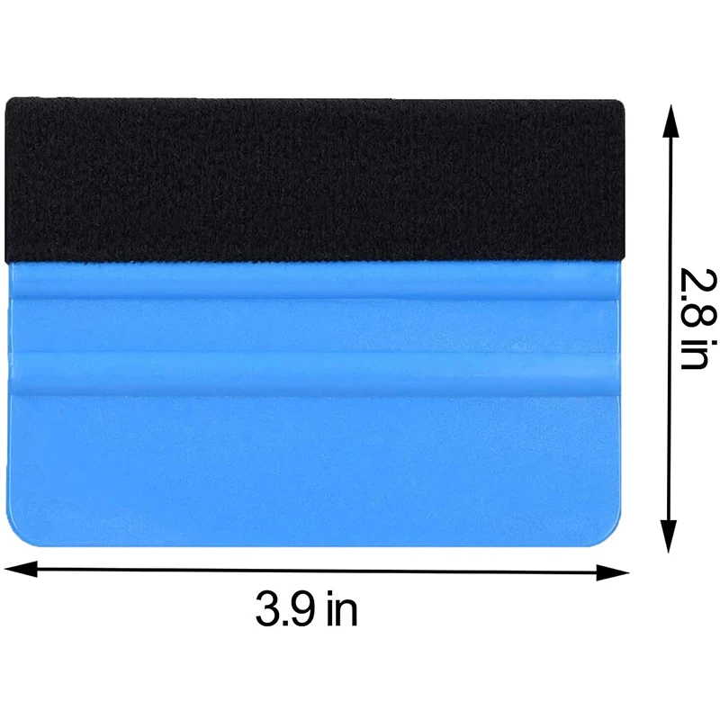 5Pcs Car Stickers Film Install Squeegee Vinyl Carbon Fiber Scraper with Felt Squeegee Tool Film Wrapping Car Wrap Tools 10x7cm