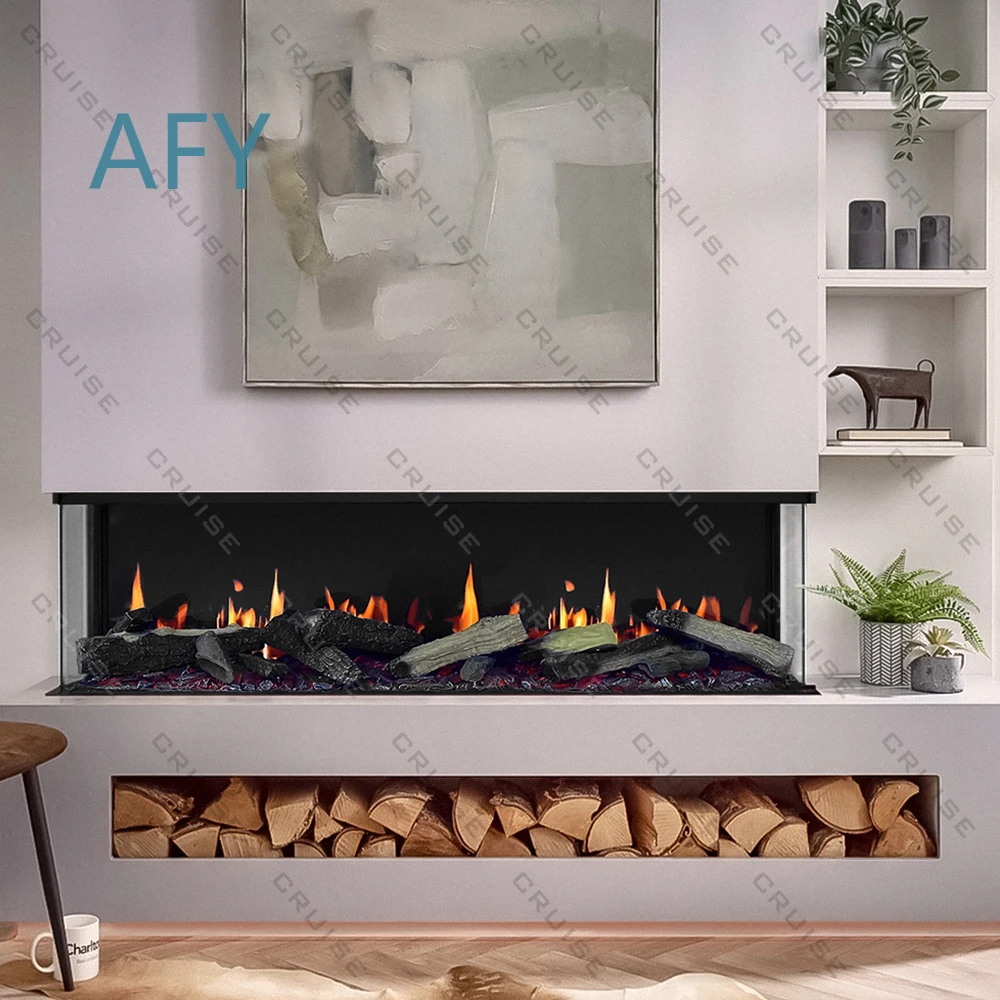 High-End Intelligent Remote Control 640mm Holographic LCD Electric Fireplace for Household and Hotel Use electric fireplace view 2