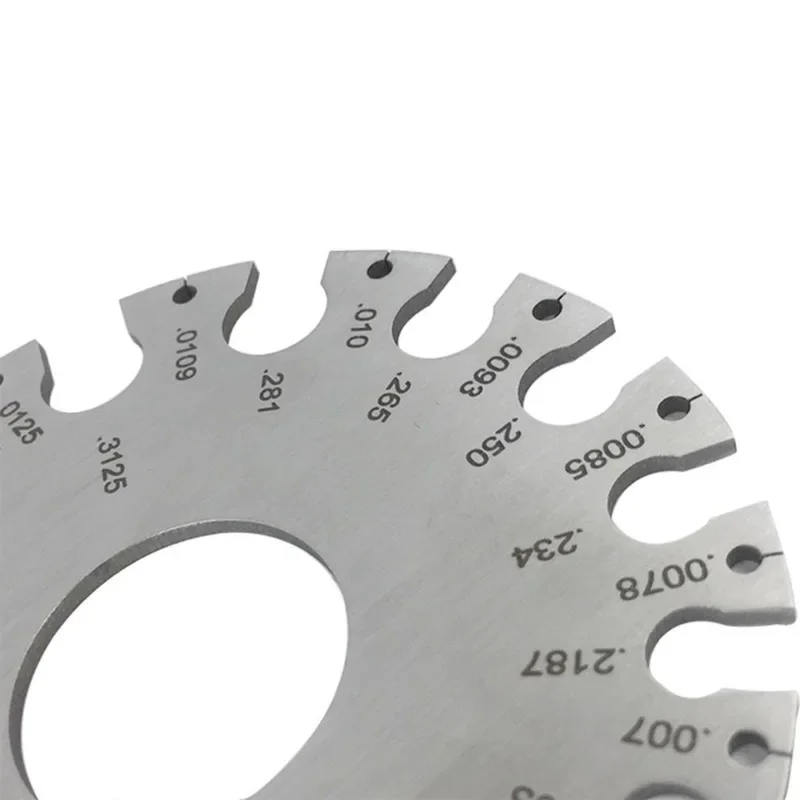 Imagem -06 - Calibre de Medição da Espessura 0.3125 0.007 Escala Ferramenta Redonda de Aço Inoxidável do Calibre do Diâmetro para o Fio e o Metal Não Ferrosos