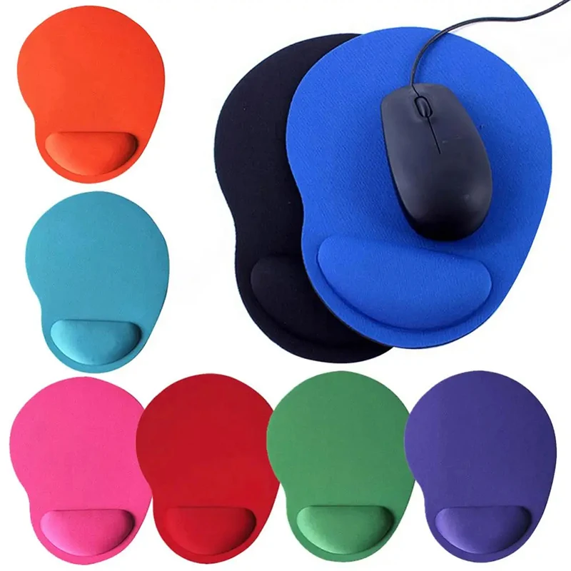 Mouse pad de pulso, pés pequenos, jogo de computador, criativo, cor sólida, proteção ambiental, eva para teclado, mouse, pc, laptops, escritório