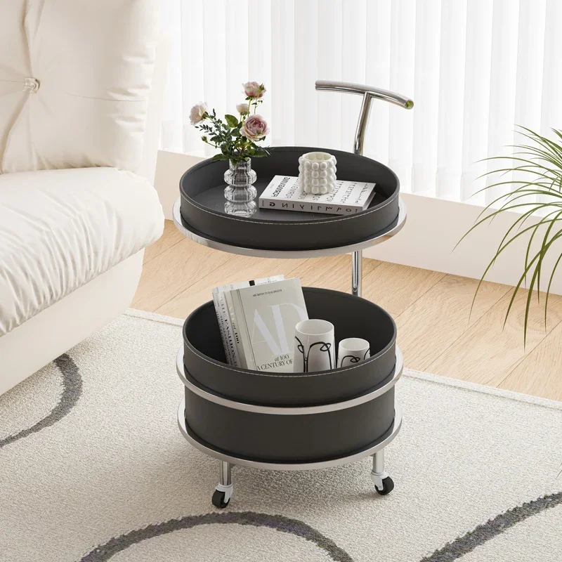 

Luxury sofa, side table, movable coffee table, living room, small household, modern storage rack,