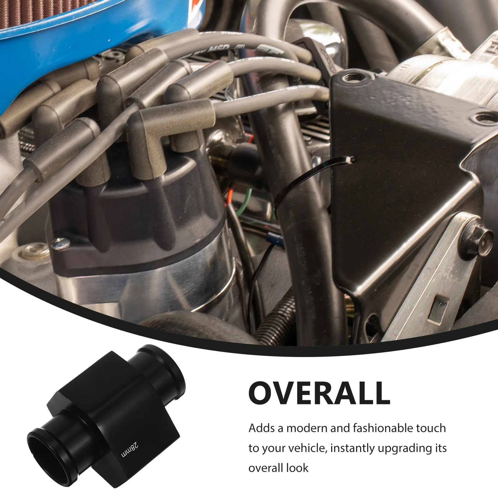 

Temp Meter Adapter Black SW28 Universal Car Water Sensor Hose Attachment Joint Pipe Radiator Automotive Engine
