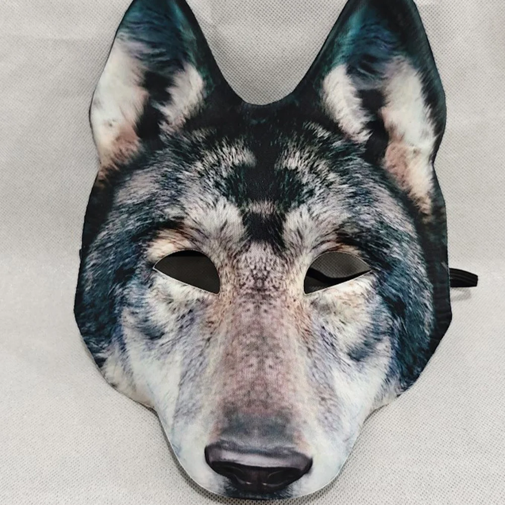 

Реалистичная маска волка Хэллоуин 3D костюм оборотня маска регулируемая посадка удобный материал маскарад