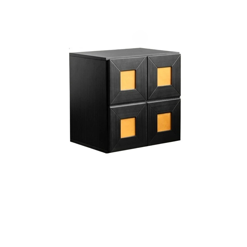 

New glazed cabinet, black door French free retro, small apartment living room entrance tea meal side