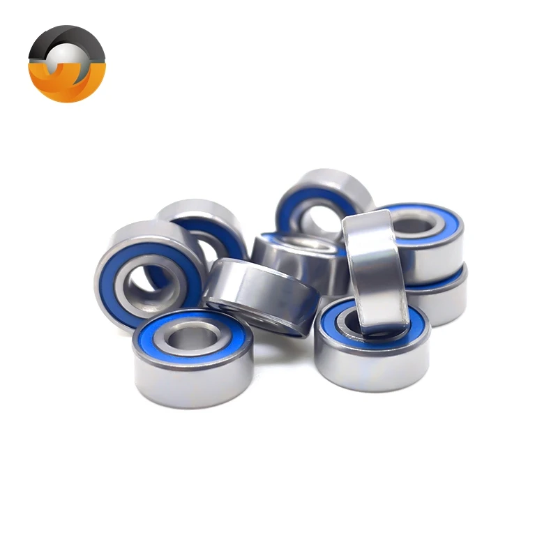 

10PCS MR104RS 4X10X4 mm Miniature Deep Groove Ball Bearing L-1040-2RS MR104RS MR104 Blue Sealed