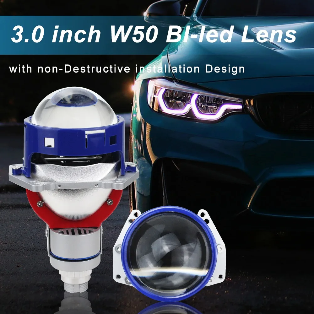 

H4 H7 Compatible 3 Inch Bi-led Projector Lens for Easy and Damage-free Installation