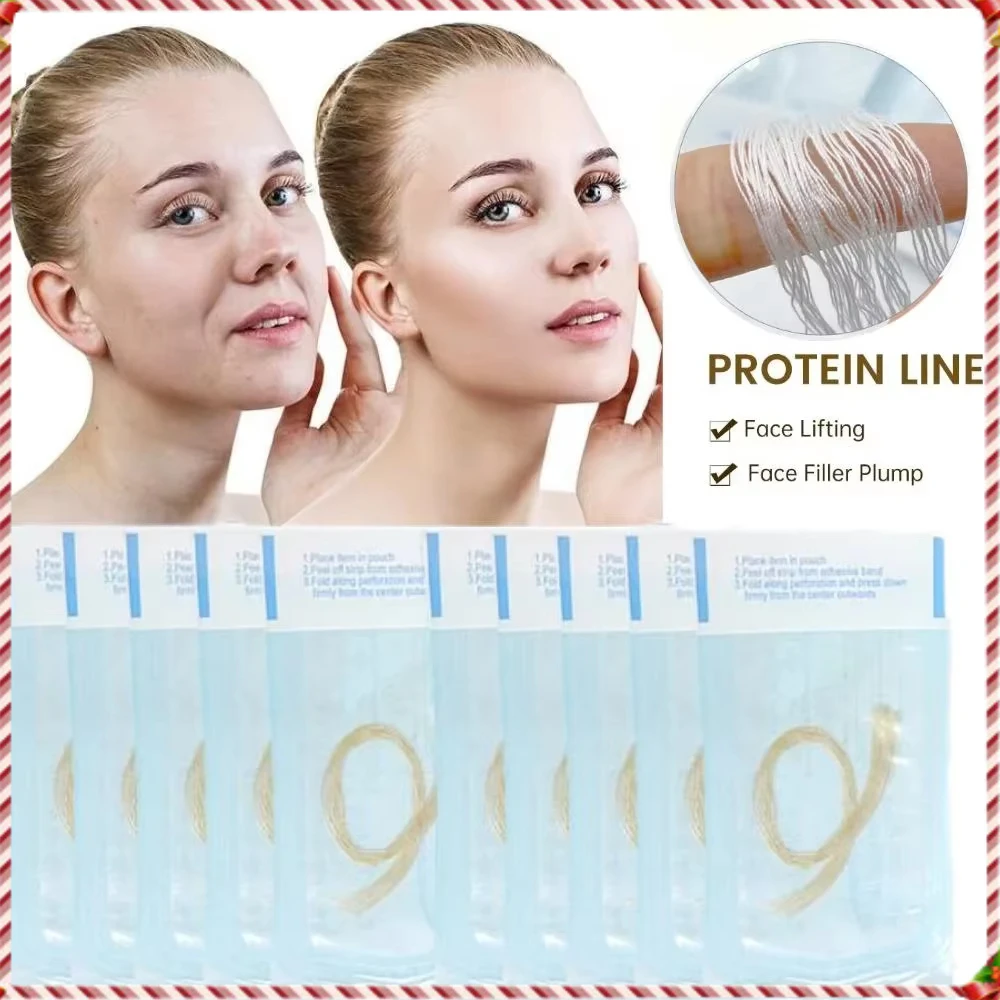 

Collagen No Needle Gold Protein Line Absorbable Anti-wrinkle Face Filler Lift Firming Collagen Thread Anti-Aging Facial Serum