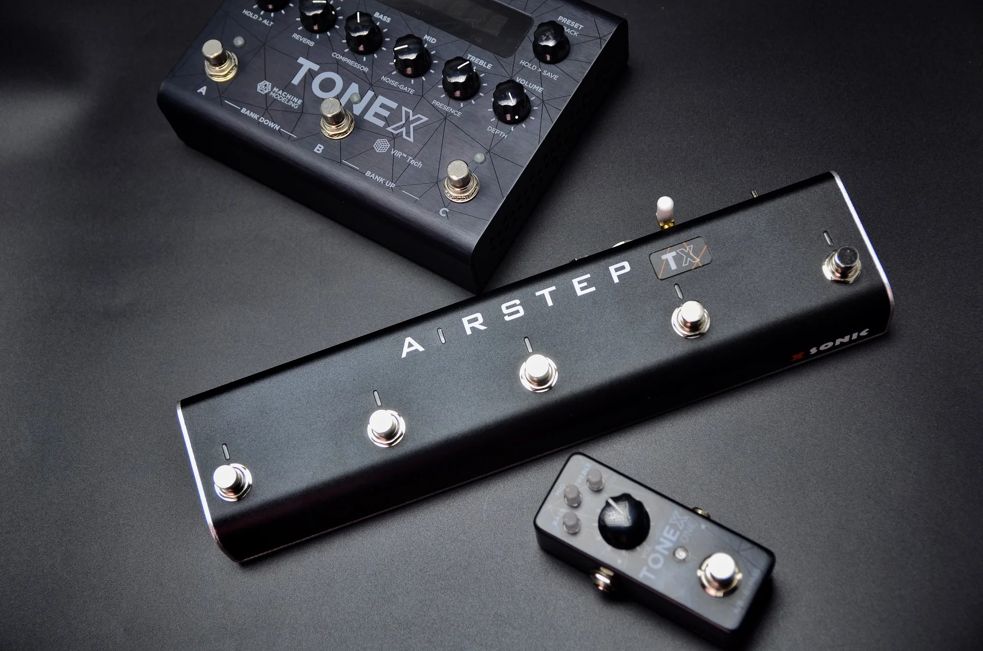 XSONIC AIRSTEP TX, TONEX ONE & PEDAL Footswitch, 2 Control Modes