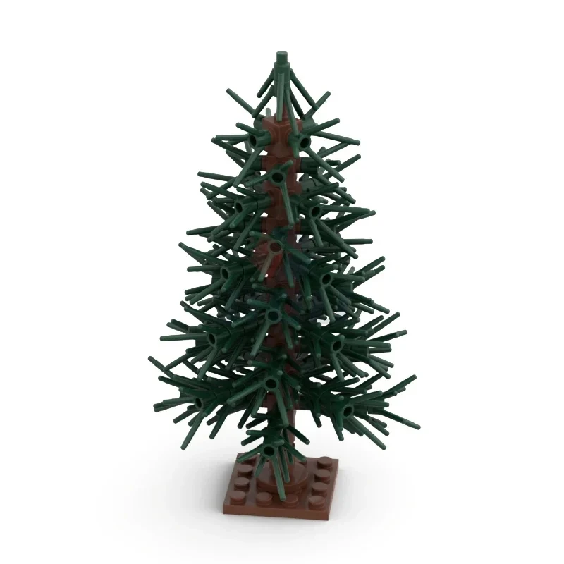 MOC Christmas Gift Assembly Toy Small Particle Building Blocks Christmas Tree Fir Tree Scene Desktop Ornament