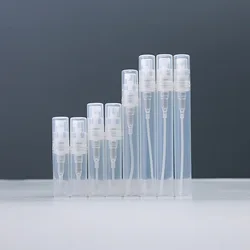 50/100PCS/LOT Small Round Plastic Containers Perfume Spray Sample Bottle Atomizer Empty Cosmetic Containers