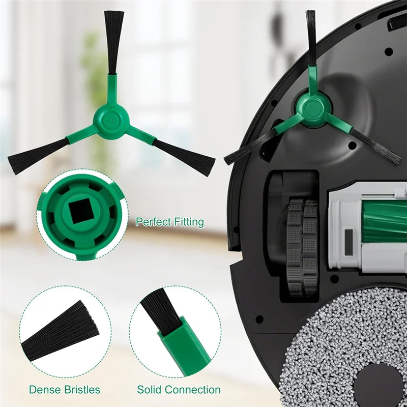 طقم قطع غيار BAAM-Fit لـ Irobot Roomba Plus 405/505 Combo-فرشاة جانبية رئيسية فلتر Hepa وسادة ممسحة أكياس الغبار ملحقات استبدال