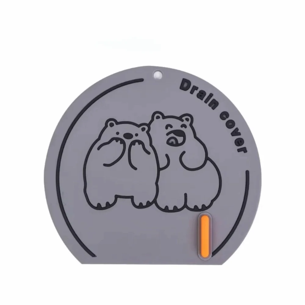 Reusable Silicone Sewer Floor Drain Cover Anti-skid Anti Odor Bathroom Sink Covers Anti-blocking Deodorant Cover Bathroom