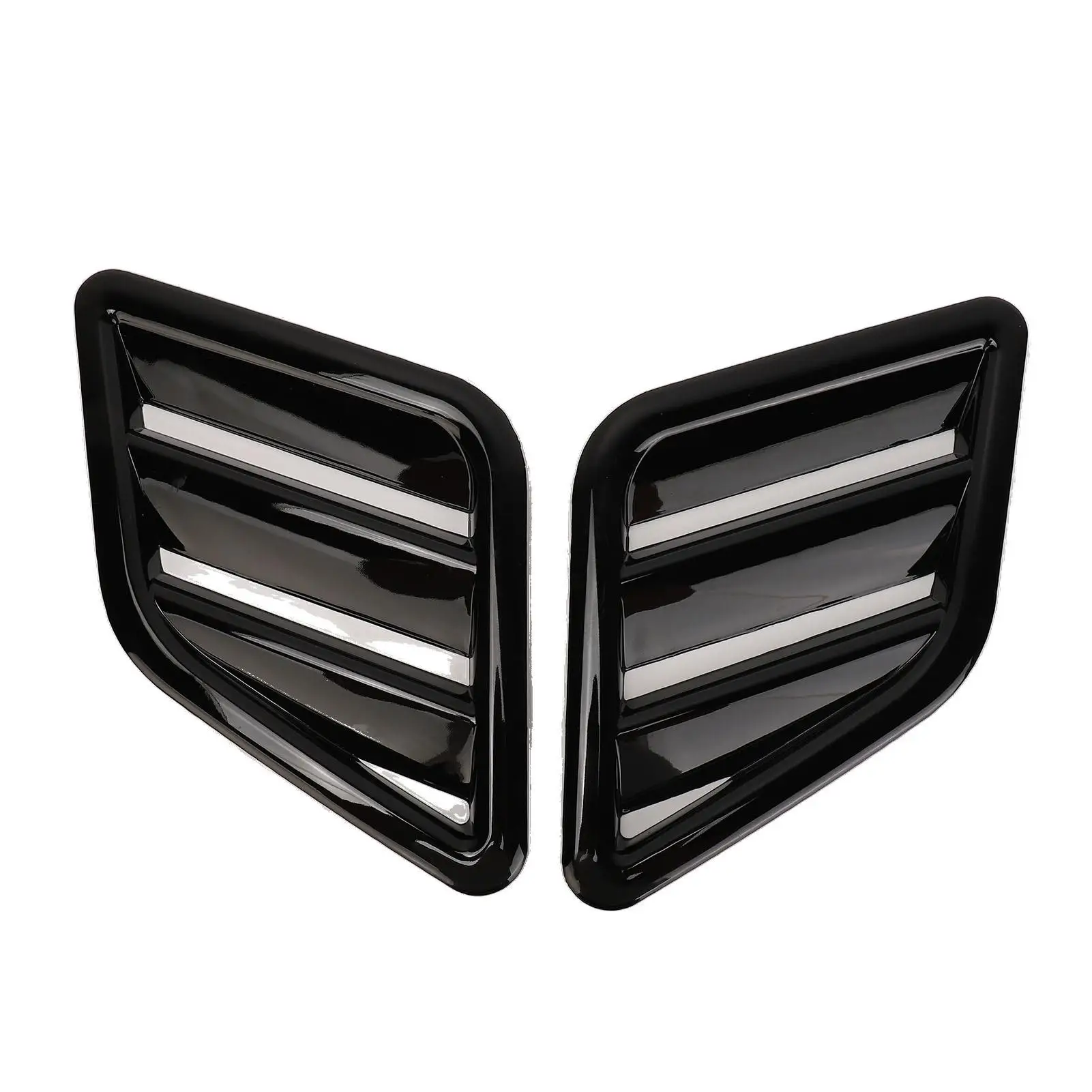 

2 Pcs Engine Hood Air Vent Cover ABS Front Upper Bonnet Hood Air Outlet Grille Replacement for car Accessories