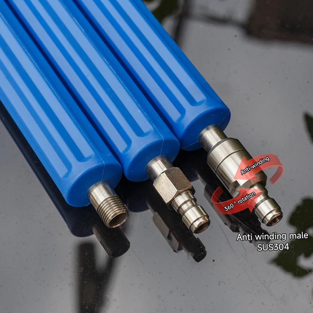 Imagem -05 - Água Gun Extensão Rod Quick Connect Fittings Gun Cauda Anti-enrolamento 360 Graus de Alta Pressã Aço Inoxidável o