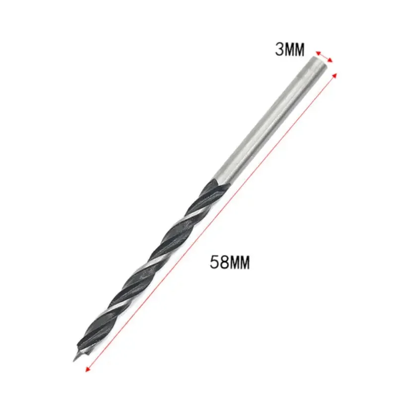 Imagem -06 - Resistência para Madeira Twist-drill Bit Conjunto com o Ponto Central Brocas de Madeira mm mm de Diâmetro 10 Pcs Pcs Alta