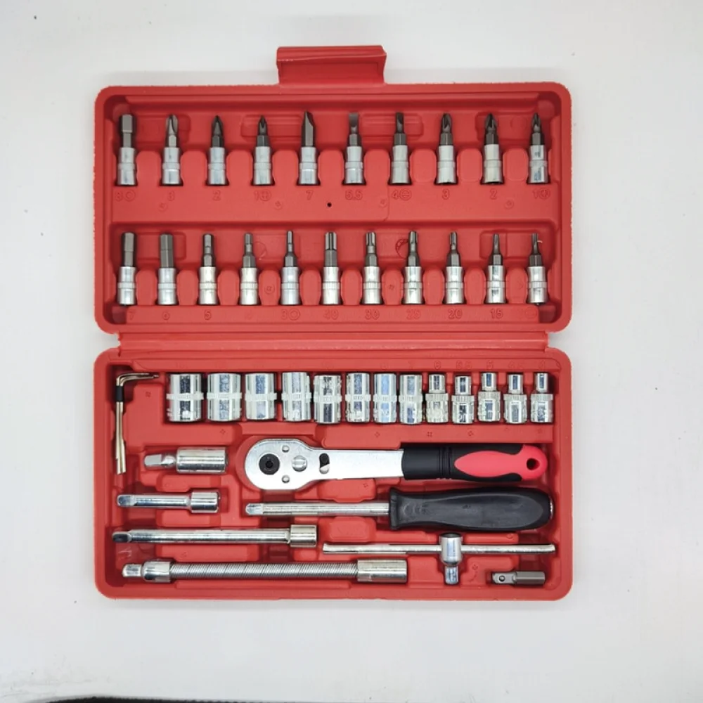 for-for-ycdidm-socket-wrench-set-46pcs-auto-repair-hand-tool-kit-household-maintenance-mechanical-hardware-spanner-tool-case