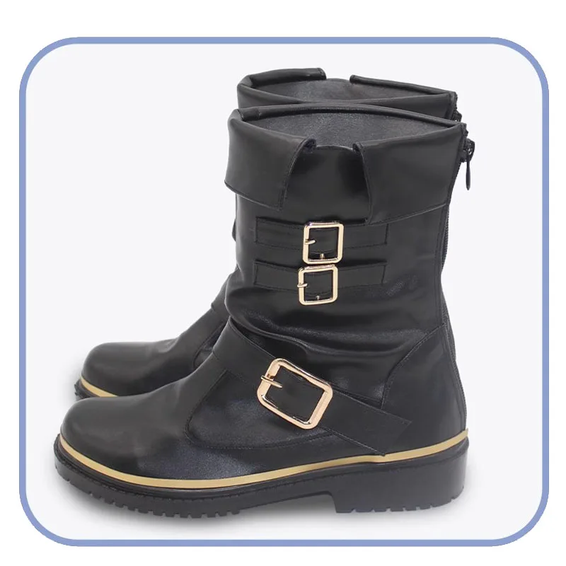 لعبة لعب الأدوار ايريث غينسبورو تأثيري أحذية FF7 طبعة جديدة Aeris الأحذية هالوين كرنفال تأثيري الأحذية الجلدية الاصطناعية