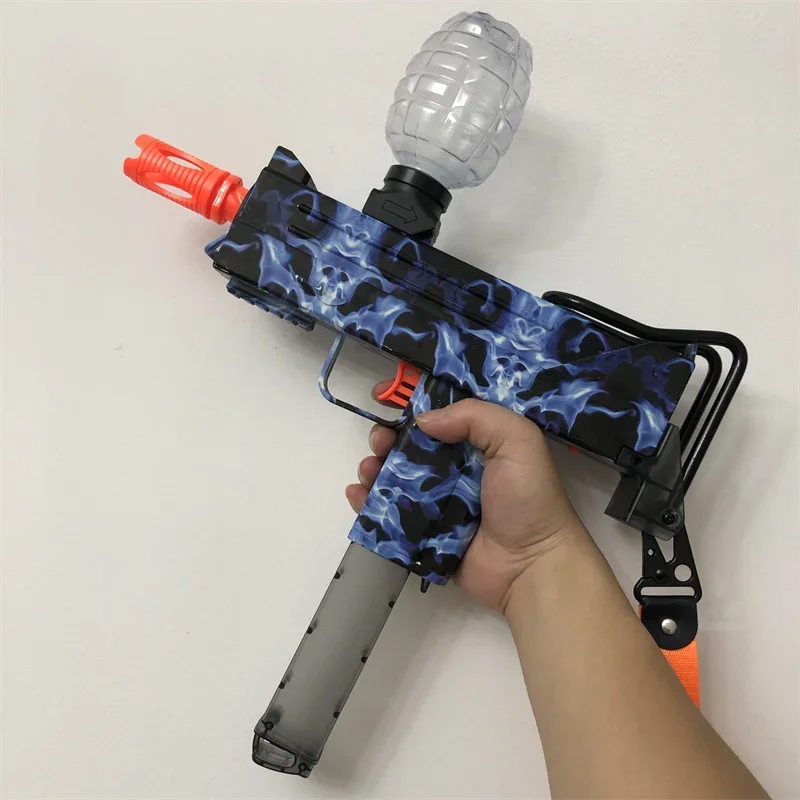 Electric Graffiti UZI Gel Ball Toy Gun Rifle Water Beads Airsoft CS Fighting Toy Gun for Children Adult Outdoor Game