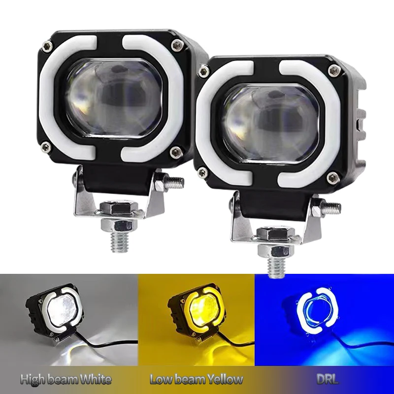 Motorcycle Headlight Assisted Light Emitting Diode Fog Light Eye Light Emitting Diode Spotlight Portable