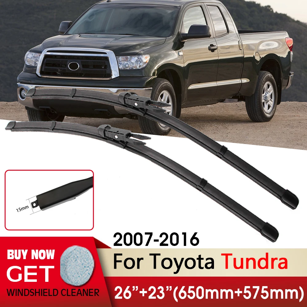 

Car Wiper RHD & LHD Front Wiper Blades 26"+23" For Toyota Tundra 2007-2016 Fit Pinch Tab Arm Windscreen Wipers Auto Accessories