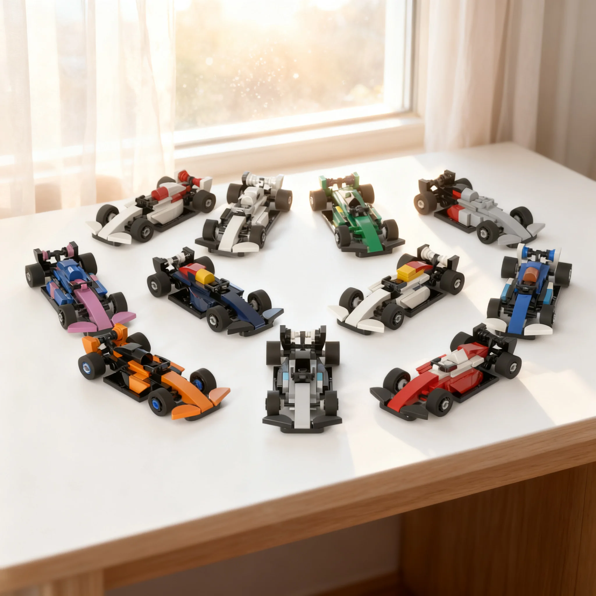 675pcs MOC F1 Cars City Champions Model Building Blocks Christmas Gifts Construction DIY 3D Brick Art Creative Collection Idea