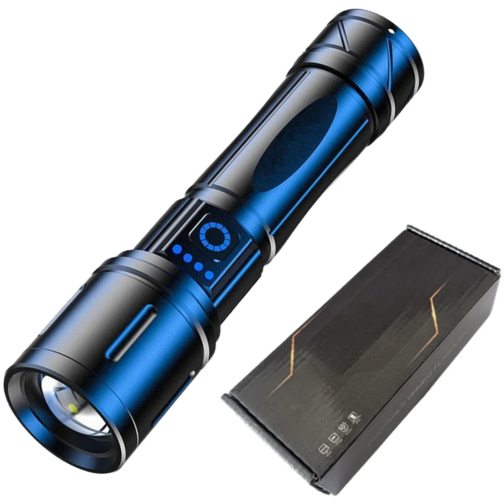 

Type-C Fast Charging Rechargeable Torch Camping Powerful Beam Projection Hidden Charging Port Design For Camping For Hiking