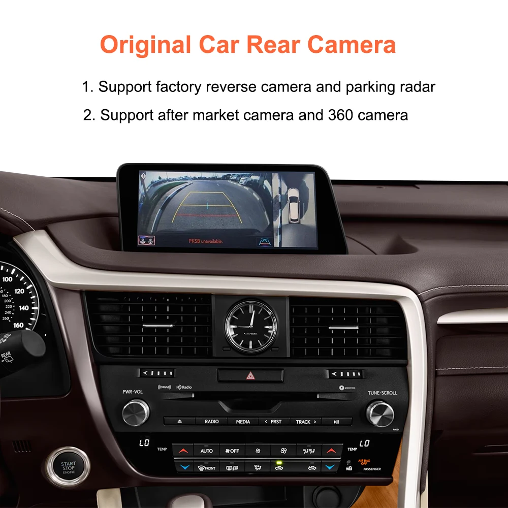 Bonroad Wireless CarPlay Android Auto Modul für Lexus NX RX IS ES GS RC CT LS LX LC UX GX 2014-2019 Mirror Link Airplay Decoder – Detail 10