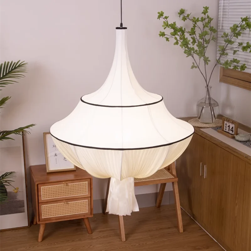 frances medieval lampada pingente minimalista branco de seda lampadas penduradas wabi sabi luz sala de estar loft cozinha farmhouse luzes 01