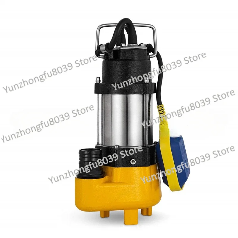 

370W stainless steel sewage pump 220V single-phase 0.5Hp agricultural septic tank sewage pump fire pump + float