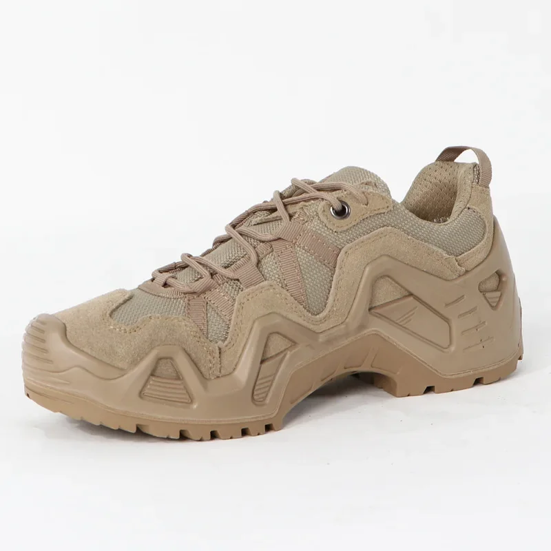 Outdoor And Sports Tactical Boots, Combat Desert Style Waterproof Hiking Footwear And Cotton Lined Winter Tactical Shoes For Men