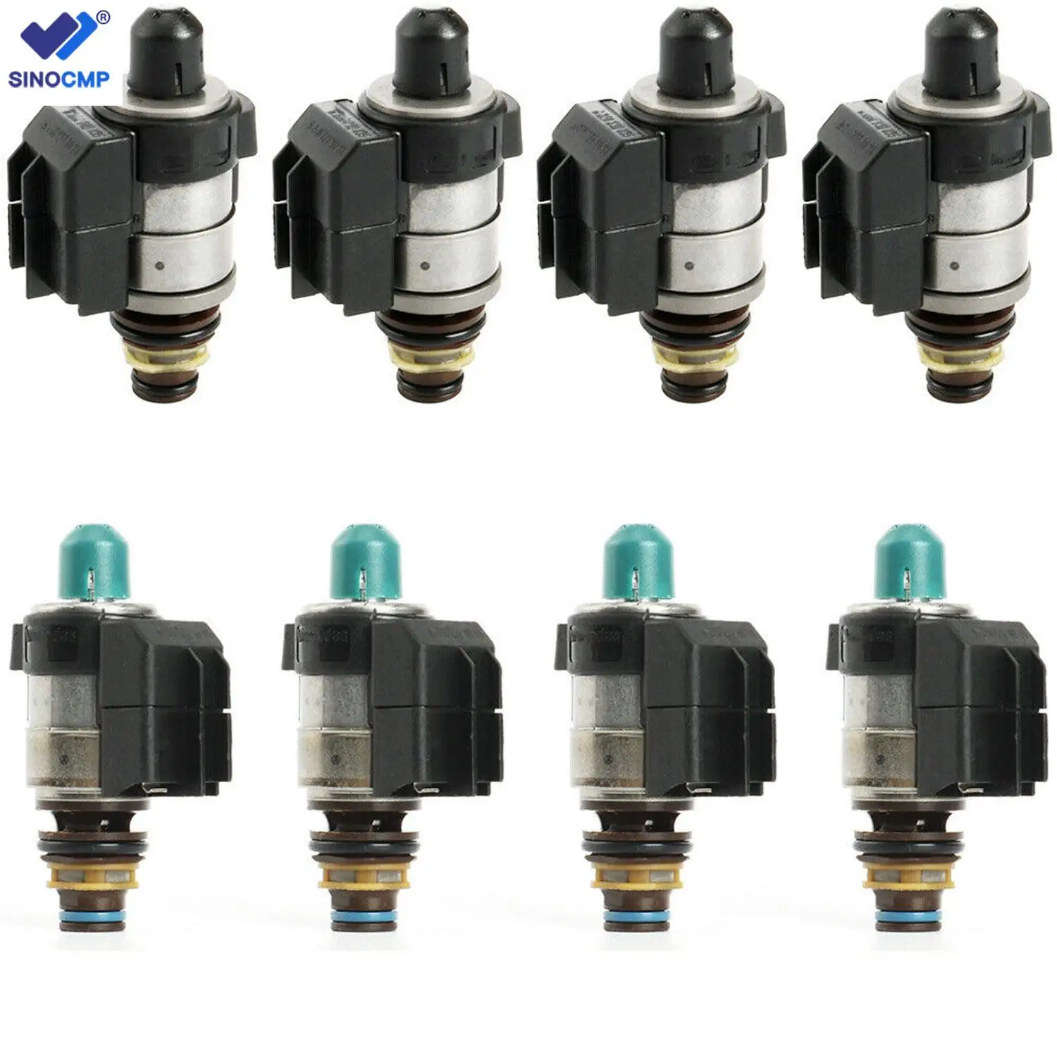 8Pcs 722.9 Transmission Solenoids Set Fit for Mercedes Benz 7 Speed Automatic Gearbox Parts 2202771098 2202770198 2202770898