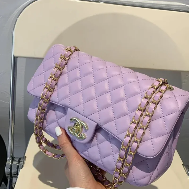 2025 Fashion Lingge حقيبة كروس نسائية جديدة متعددة الوظائف ذات سعة كبيرة وكتف واحد، حقيبة سلسلة