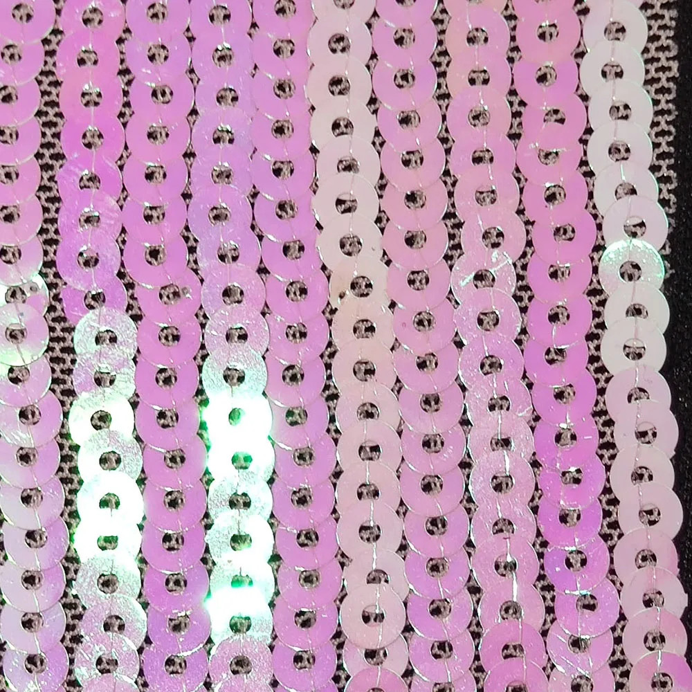 Elastic Mesh High-Density Sequin Fabric 5Yards 5mm Glitter Sequins For Sewing Party Dress Women 07S19