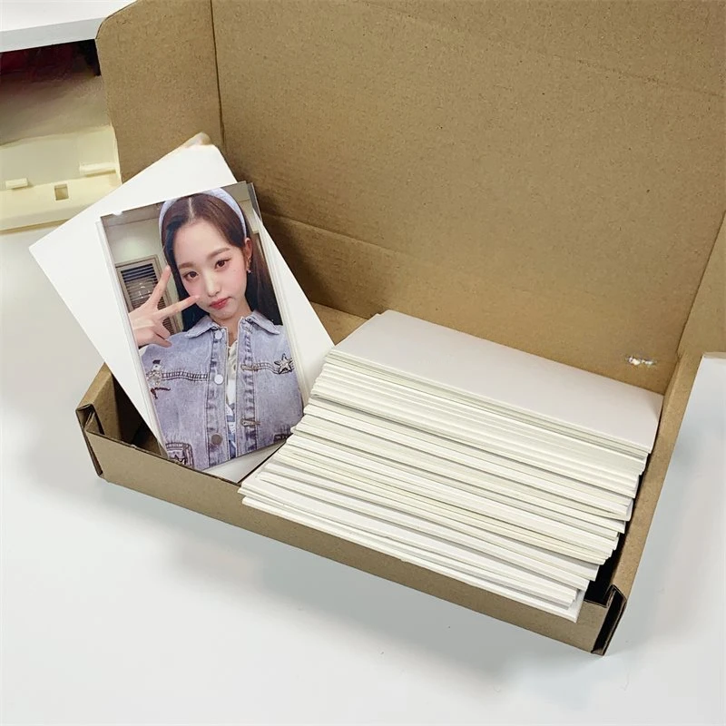 10Pcs A7 White Cardboard Card Protection Out Small Card Packaging Thick Cardboard Packaging Office Desk Accessories