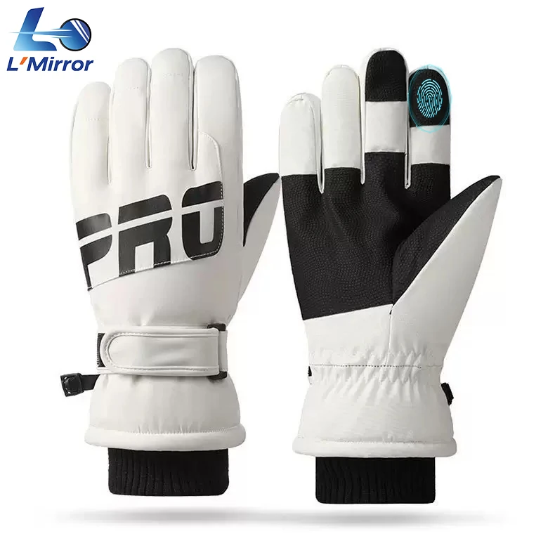 

L●Mirror Winter Ski Gloves-Soft,Warm,Comfortable with Touch Screen,Thickened Design for Enhanced Touch Sensation,for Outdoor
