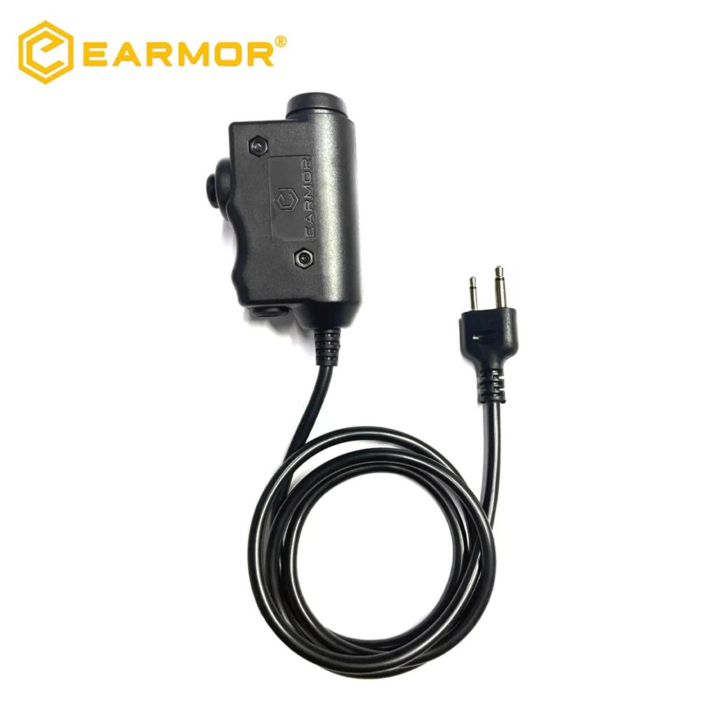 EARMOR Tactical PTT Tactical Headset Button Activated Push-to-talk PTT Adapter M51 Radio Interface for ICOM