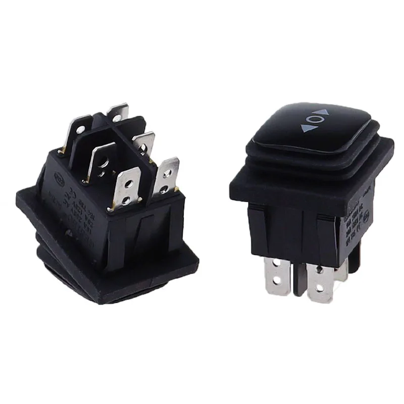 1PC Momentary (on)-off-(on) Waterproof 6Pin Rocker Switch 3 Position Locking ON-OFF-ON DSDT