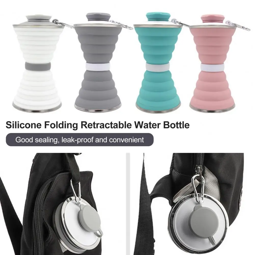 Water Bottle Cup  Useful Heat-Resistant No Odor  Expandable Coffee Milk Water Drinking Travel Bottle Office Supplies