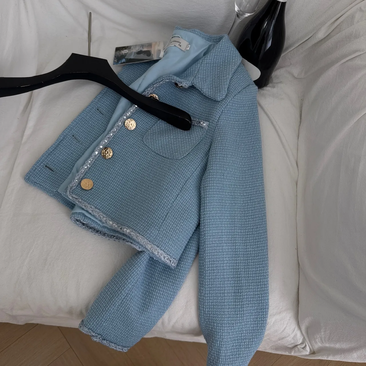 Spring Fall Retro Texture Versatile Small Fragrant Jacket Women's 2025 New Luxury Chic Metal Buckle Coats